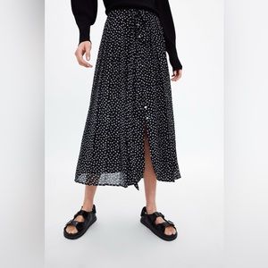 Zara midi pleated skirt